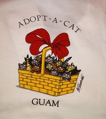 Crazy Shirts Kliban T-shirt, Adopt-a-cat basket (Guam), NEW With Tag, Large