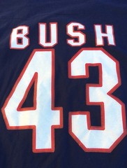 Bush 43 President George W Bush Jersey Style T Shirt Gator Size XL Made In USA