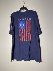Under Armour Men’s Freedom Flag Gradient Short Sleeve T-Shirt Size 3XL Navy New