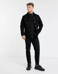 BEST SELLING New Men’s Black Suede Shirt 100% Soft Lambskin Style Slim Fit Shirt