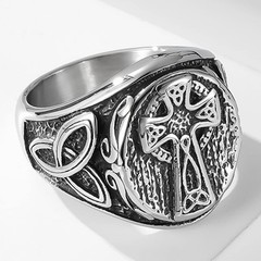 Jude Jewelers Vintage Stainless Steel Christian Cross Celtic Knot Biker Vikin…