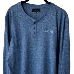 Asphalt Yacht Club Blue White Micro Stripe Long Sleeve Preppy Chic Nautical M