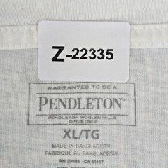 Pendleton Men Shirt XL White Graphic Long Sleeve