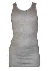 3 Pieces Men’s A-Shirt 100% Cotton Tank Top Ribbed Undershirt Black White Gray