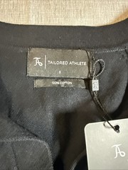 Pure Cotton Knitted Open Collar Long Sleeve Black Small-Brand Tailored Athlete