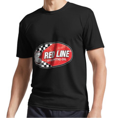 New Red line synthetic oil Classic Active Logo T-shirt Funny S to 5XL