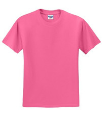Jerzees® Dri-Power® 50/50 Cotton/Poly T-Shirt 29M Neon Pink Size 2XL qty: 2