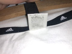 Adidas Men’s White T-Shirt Short Sleeve Logo Tee Size S Slim Fit Casual Sport