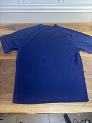 Vintage 70s HANG TEN Sz L Single Stitch Tee Shirt Large Dark Blue Surfer Skater