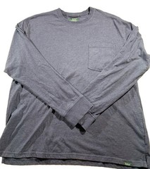 Woolrich Long Sleeve Shirt Mens XL Blue Pock Tee Green Label Collection