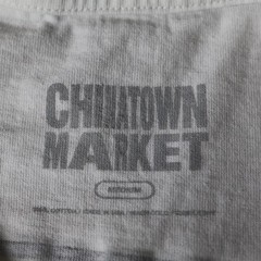 Chinatown Market Shirt Men Medium White Gray Tie Dye Stress Relief Puff Print