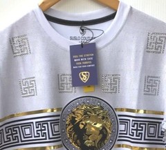 Men’s Beautiful Cotton Rhinestone T Shirt,Italian Style,Stretch S to 2XL….A12.