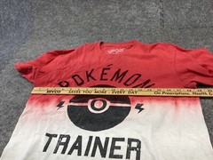 Pokemon Shirt Mens Small Red Trainer Tye die Poke Ball T