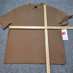 Men’s Medium Hanes Beefy- Army Brown 7oz 100% Ring Spun Cotton Heavy T-Shirt