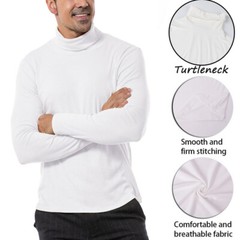 Men’s Thermal Long Sleeve Compression Shirts Turtleneck Winter Base Layer Top US