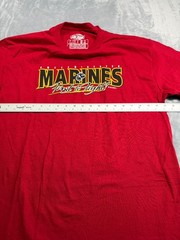 7.62 Design T Shirt Mens Large Red Cotton United States Marines First To Fight