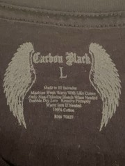 Vintage/Y2K Carbon Black T Shirt Size Large Navy Blue Crosses
