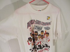 2004 Boston Red Sox Caricature T Shirt XL Majestic (May fit smaller/tighter)