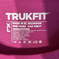 TRUKFIT Men’s XL V. Berry Pink Short Sleeve Graphic T-Shirt Cotton El Salvador