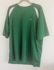 Reebok Men’s Hydro Move Athletic Green White Short Sleeved Shirt Size XXL