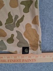 Carhartt Relaxed Fit Beach Sigature Camo Pocket Cotton T-Shirt Size Men’s X L