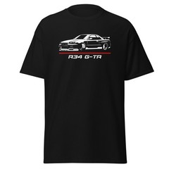 R34 GT-R Skyline RB26DETT Godzilla JDM Streetwear Graphic Tee T-Shirt Gift