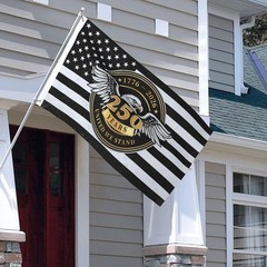 250th Anniversary American Flag 3×5 Ft (1776-2026), Black and White USA Flag wit