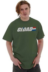 GI Dad Army Military Marines Soldier Father Mens Short Sleeve Crewneck Tee