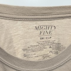 Mighty Fine Starry Night Graphic Beige Cotton Blend Jersey Crew T-Shirt SM