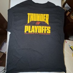 2025 NBA Playoffs Series 2 Game 2 OKC Thunder Shirt Mens Black XL