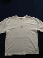Jordan Men’s L White Short Sleeve Crew Neck Jumpman Graphic T-Shirt