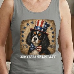 Tricolor Dog Patriotic Tank Top
