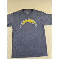 NFL Team Apparel Los Angeles Chargers Mens Medium Blue Heather Graphic T-Shirt