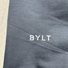 Bylt Drop Cut V-Neck Mens XL Navy Blue Short Sleeve Performance Stretch Gym NEW