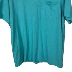 J.Crew Slub Cotton Pocket Tee, Aquatic Blue, Size XL