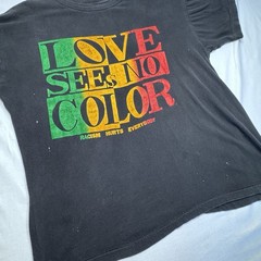 Vintage Love Sees No Color Racism Hurts Everybody 1991 T Shirt 90s XL