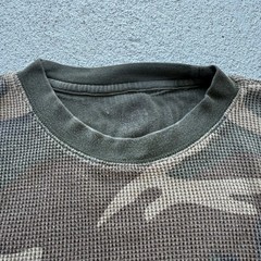 Vintage Y2K Camouflage Long Sleeve Thermal Shirt Size XL