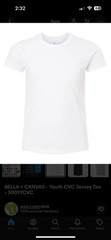 BELLA + CANVAS – Youth CVC Jersey Tee – 3001YCVC
