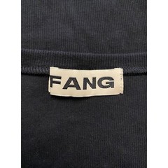 Fang Essential Square Neck Ribbed Tee Mens Size Small Black Basic