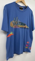 Scotch & Soda x Abel Macias Embroidered T-Shirt Cotton Men LG “The Sun Comes Up”