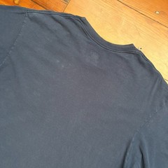 Vintage Gradient Sun Faded Worn WIP Workwear T-Shirt Men’s Size L Blue Thin