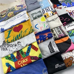 Wholesale Lot of 30 Vintage Short Sleeve Tee Shirts (Sizes In Description)