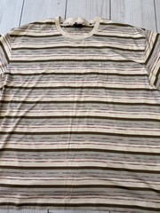 Pierre Cardin Men’s Crewneck Logo Short Sleeve T-Shirt US XXL beige brown 2XL