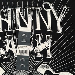 Johnny Cash The Man In Black Men’s Black Graphic T-shirt Size 3XL Chest 56″ NWT