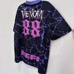 Marvel x Neff Venom Jersey Shirt Mens Medium NWT Graphic Black Purple Pink