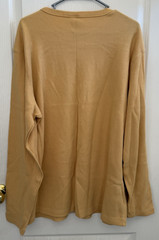 Vintage Old Navy Thermal Waffle Knit Yellow Shirt Men’s Size XL Y2K Grunge NWT