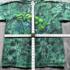 Vintage 90s Hulk Universal Studios Hollywood T-Shirt Men XL Green Tie Dye Marvel