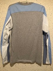 Comme des Garçons Shirt France Variation Pattern Sleeve Cut-and-Sew T-shirt Unu