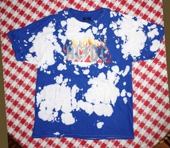 ACDC licensed blue tie-dyed T-shirt size XL