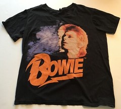 David Bowie T-Shirt, Black, Size XL